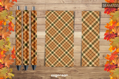 Pen Wraps Buffalo Plaid Bundle | PNG | Sublimation Sublimation SvgOcean 