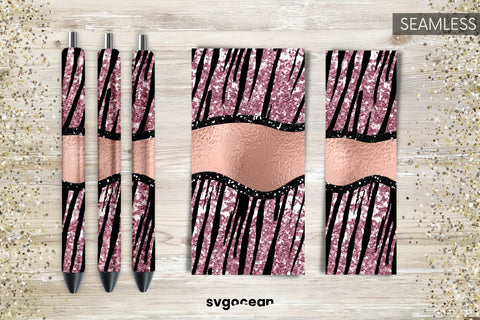 Pen Wraps Leopard Glitter Bundle | PNG | Sublimation Sublimation SvgOcean 