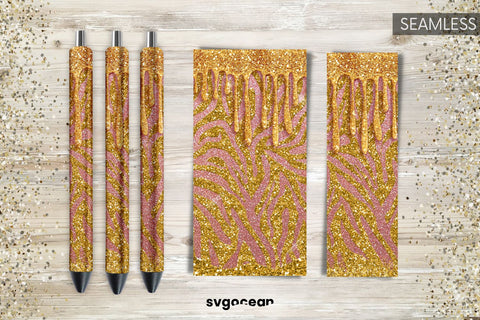 Pen Wraps Leopard Glitter Bundle | PNG | Sublimation Sublimation SvgOcean 