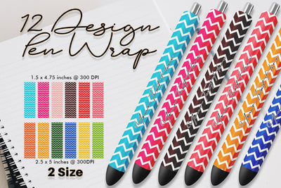 Pen Wraps Sublimation design line chevron pattern background Sublimation artnoy 