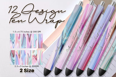 Pen Wraps Sublimation design wave texture background Sublimation artnoy 