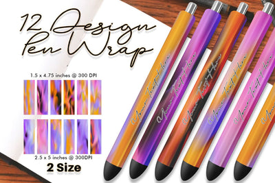 Pen Wraps Sublimation design wave texture background Sublimation artnoy 
