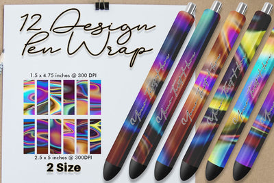 Pen Wraps Sublimation design wave texture Sublimation artnoy 