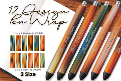 Pen Wraps Sublimation gradient orange foil texture background Sublimation artnoy 