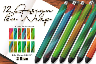 Pen Wraps Sublimation line parallel texture gradient green background Sublimation artnoy 