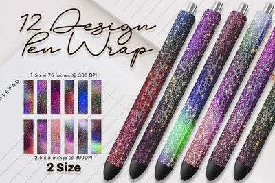 Pen Wraps Sublimation purple gradient glitter texture background Sublimation artnoy 