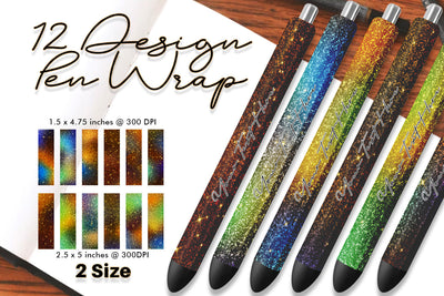 Pen Wraps Sublimation rust gradient glitter texture background Sublimation artnoy 