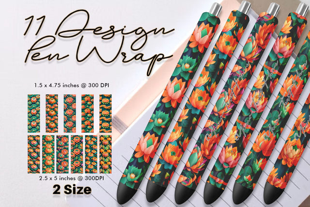 Pen Wraps Sublimation SVG artnoy 