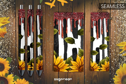 Pen Wraps Sunflower Bundle | PNG | Sublimation Sublimation SvgOcean 