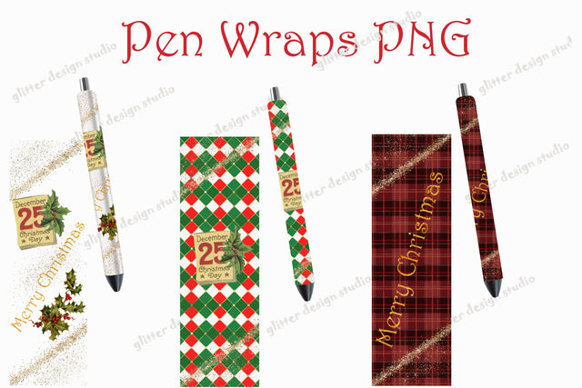 Pen Wraps Template, Christmas Pen Wrap Design, Pen Wraps Bundle, New Year Pen Wrap, Glitter Drips Pen Wrap,Antique Christmas Digital PNG Sketch DESIGN ArtStudio 