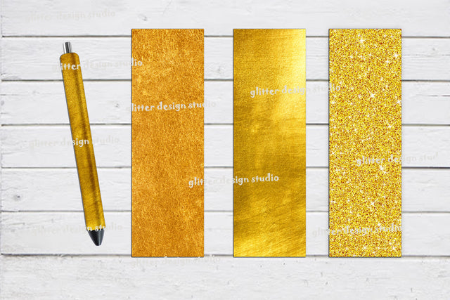 Pen Wraps Template, Luxury Gold Pen Wrap Design,Glitter Pen Wraps, Metallic gold Pen Wrap,Personalized Glitter Pen Wrap,Digital Seamless PNG Sketch DESIGN ArtStudio 