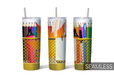 Pencil Box Tumbler Sublimation Sublimation SvgOcean 