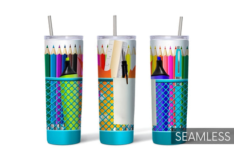 Pencil Box Tumbler Sublimation Sublimation SvgOcean 