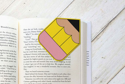 Pencil Corner Bookmark ITH Applique Embroidery Embroidery/Applique DESIGNS Risa Rocks It 