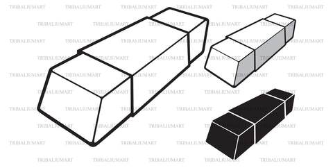 Pencil eraser SVG TribaliumArtSF 