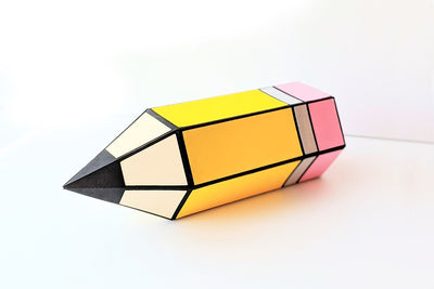 Pencil Hexagon Gift Box SVG 3D Paper Risa Rocks It 