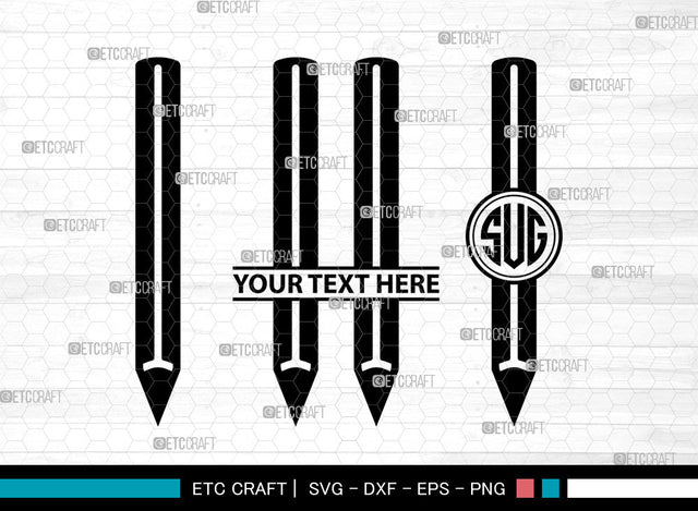 Pencil Icons Monogram, Pencil Svg, Draw Svg, Pencils, Writing Tool, Pencil Monogram, Icon Monogram, Svg Cut File, Dxf, Eps, Png, SVG ETC Craft 