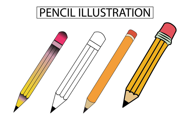 Pencil Illustration SVG Creativeart88 
