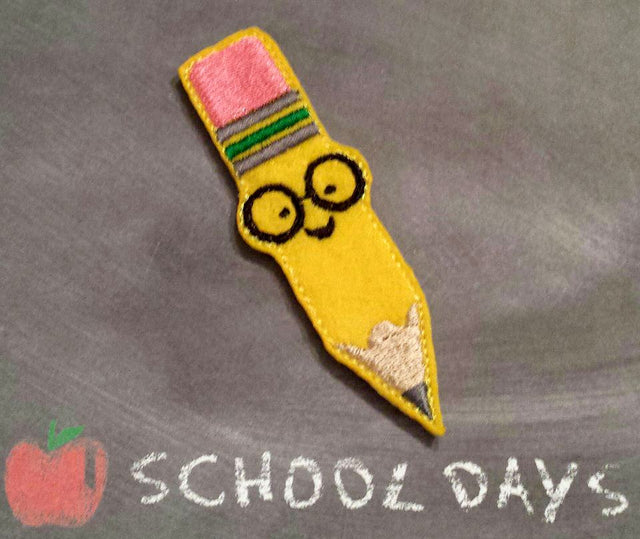 Pencil Nerd Feltie Applique Embroidery Design Embroidery/Applique Designed by Geeks 