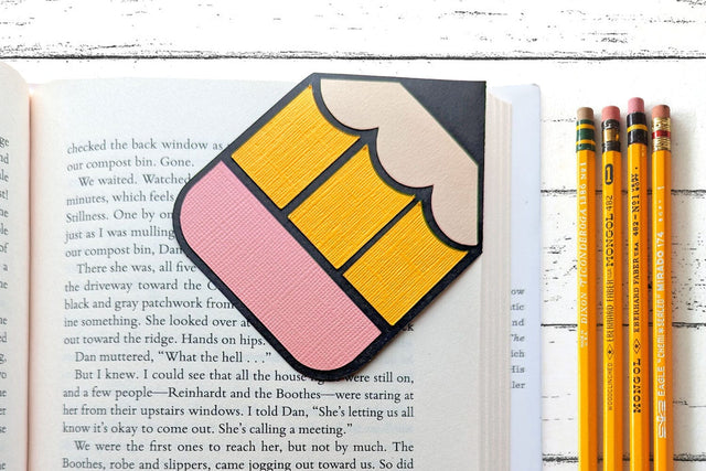 Pencil Papercut Corner Bookmark SVG SVG Risa Rocks It 