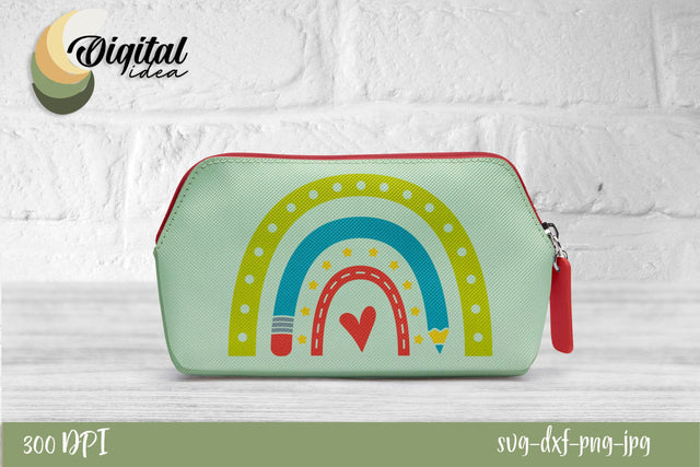 Pencilcase Rainbow | School bright design | Cute and sweet SVG Evgenyia Guschina 