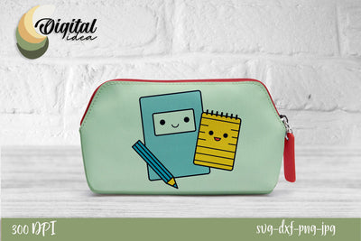 Pencilcase | School bright design | Funny and Cute Notebook SVG Evgenyia Guschina 