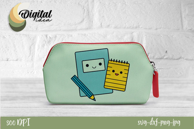 Pencilcase | School bright design | Funny and Cute Notebook SVG Evgenyia Guschina 