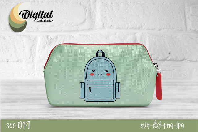 Pencilcase with a cute design | Nice&Cute Backpack | School Design SVG Evgenyia Guschina 