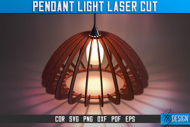 Pendant Light Laser Cut SVG | Pendant Light Laser Cut SVG Design | CNC Files SVG Fly Design 