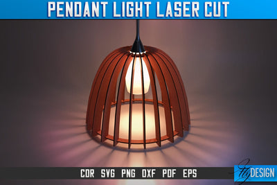 Pendant Light Laser Cut SVG | Pendant Light Laser Cut SVG Design | CNC Files SVG Fly Design 