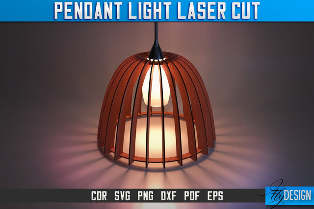Pendant Light Laser Cut SVG | Pendant Light Laser Cut SVG Design | CNC Files SVG Fly Design 