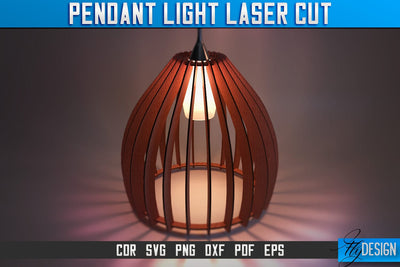 Pendant Light Laser Cut SVG | Pendant Light Laser Cut SVG Design | CNC Files SVG Fly Design 