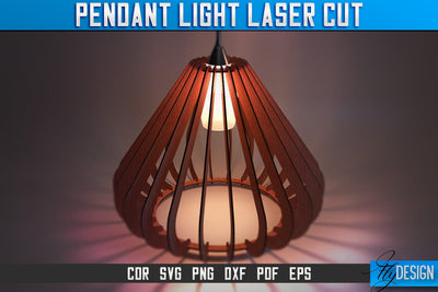Pendant Light Laser Cut SVG | Pendant Light Laser Cut SVG Design | CNC Files SVG Fly Design 