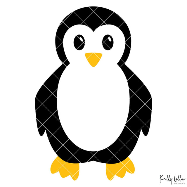 Penguin Character SVG Kelly Lollar Designs 
