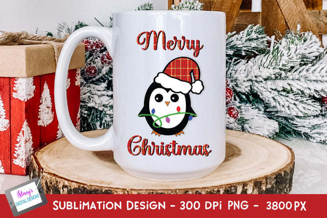 Penguin Christmas Sublimation | Merry Christmas Sublimation Sublimation Stacy's Digital Designs 