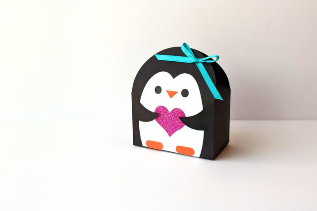 Penguin Gift Box SVG 3D Paper Risa Rocks It 