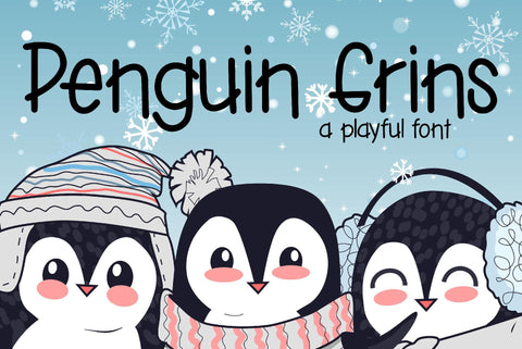 Penguin Grins Font Kitaleigh 