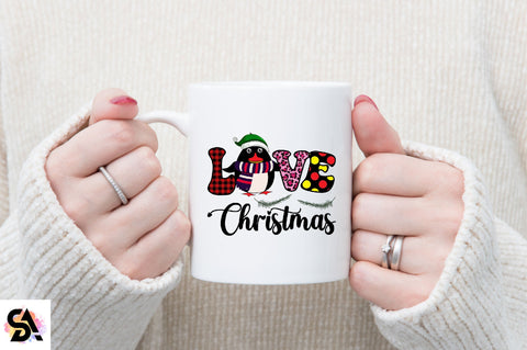 Penguin love Christmas Sublimation SVGArt 