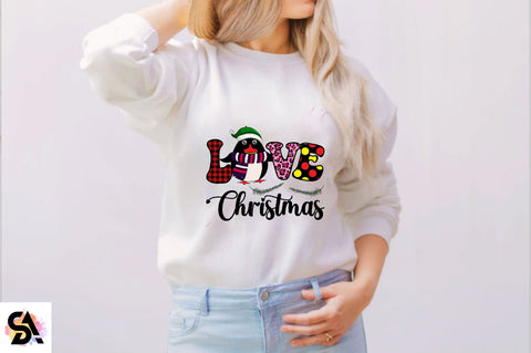 Penguin love Christmas Sublimation SVGArt 