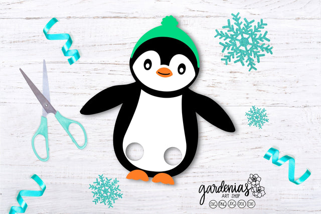 Penguin Mask Winter Crafts SVG SVG Gardenias Art Shop 