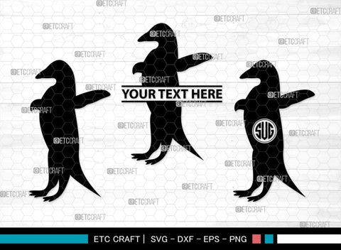 Penguin Monogram, Penguin Silhouette, Penguin SVG, Penguin Bird Svg, Bird Svg, Animal Svg, SB00301 SVG ETC Craft 