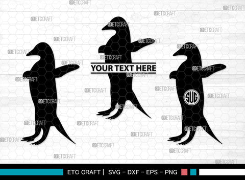 Penguin Monogram, Penguin Silhouette, Penguin SVG, Penguin Bird Svg, Bird Svg, Animal Svg, SB00301 SVG ETC Craft 