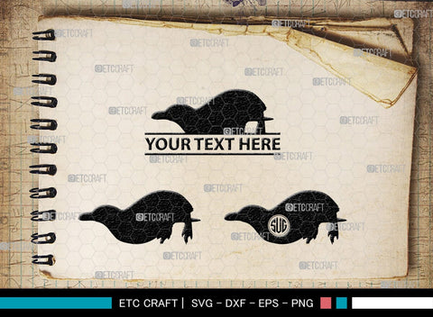 Penguin Monogram, Penguin Silhouette, Penguin SVG, Penguin Bird Svg, Bird Svg, Animal Svg, SB00301 SVG ETC Craft 