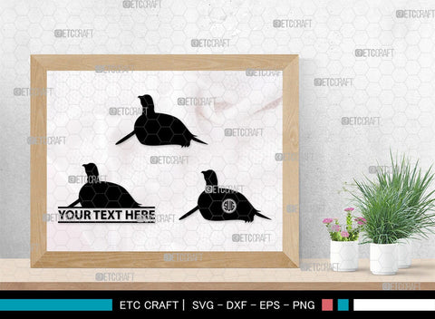 Penguin Monogram, Penguin Silhouette, Penguin SVG, Penguin Bird Svg, Bird Svg, Animal Svg, SB00301 SVG ETC Craft 