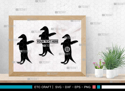 Penguin Monogram, Penguin Silhouette, Penguin SVG, Penguin Bird Svg, Bird Svg, Animal Svg, SB00301 SVG ETC Craft 