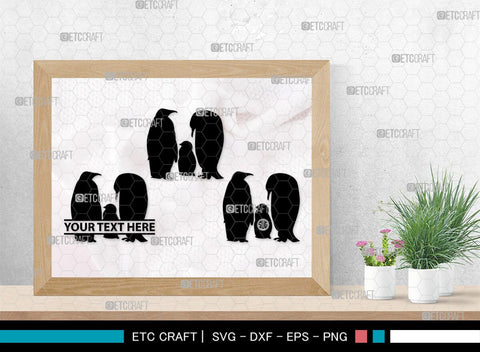 Penguin Monogram, Penguin Silhouette, Penguin SVG, Penguin Bird Svg, Bird Svg, Animal Svg, SB00301 SVG ETC Craft 