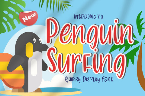 Penguin Surfing Font Wildan Type 