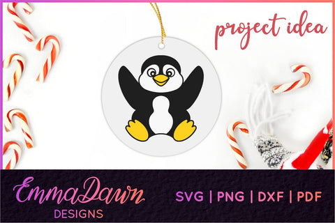 Penguin SVG | 4 Zentangle Cut Files SVG Emma Dawn Designs 