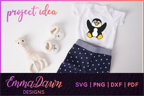 Penguin SVG | 4 Zentangle Cut Files SVG Emma Dawn Designs 
