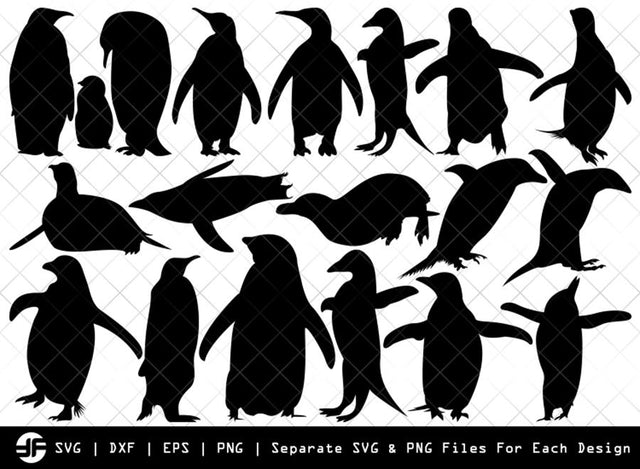 Penguin SVG | Animal SVG | Silhouette Bundle | SVG Cut File SVG ETC Craft 